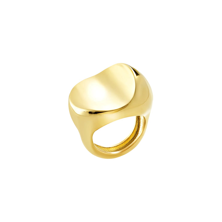 Breil anello Globe acciaio finitura PVD gold TJ4068