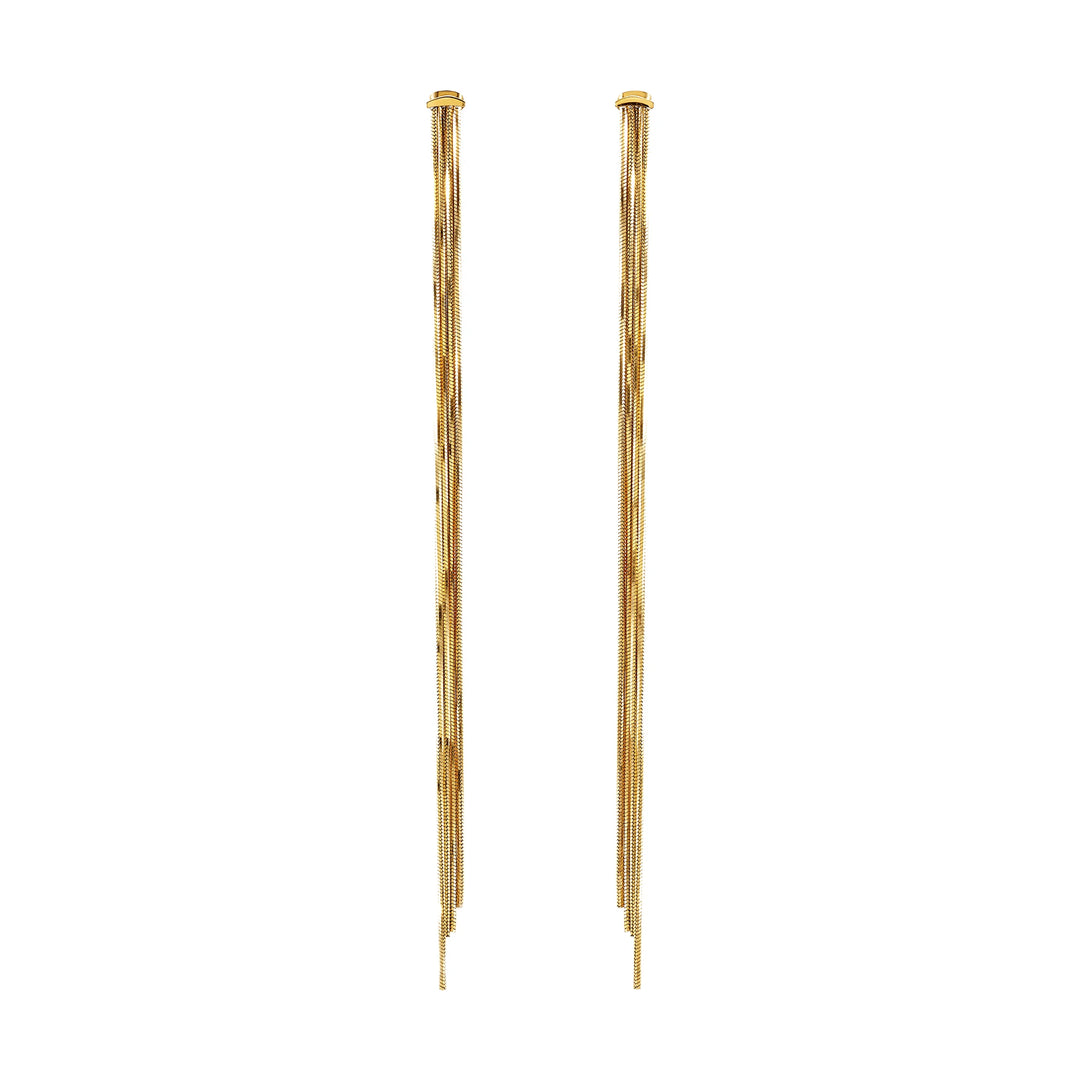 Breil orecchini Falling Star acciaio finitura PVD oro 14K TJ4078