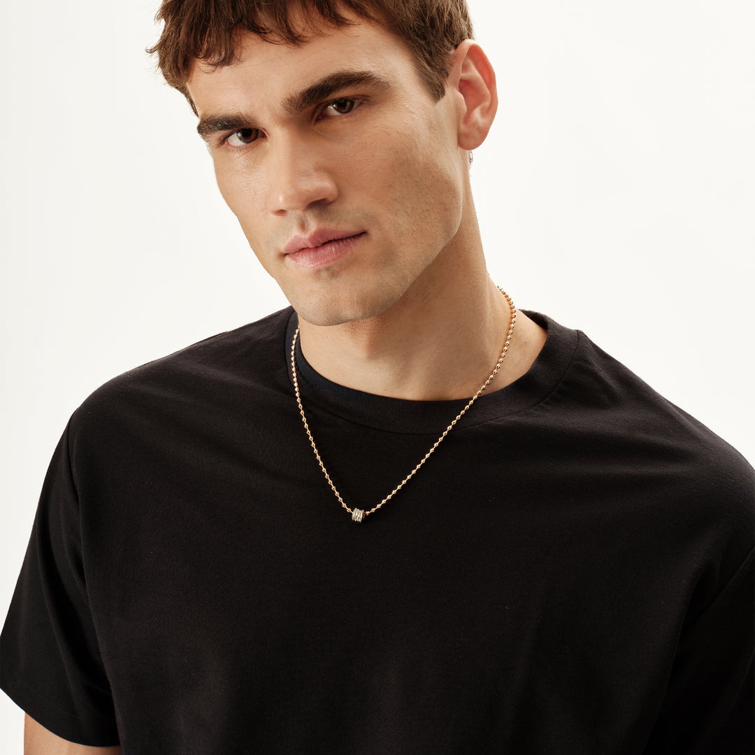 Breil collana girocollo Tetra acciaio finitura IP gold TJ4116