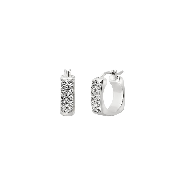 Breil orecchini a cerchi Tetra acciaio TJ4189