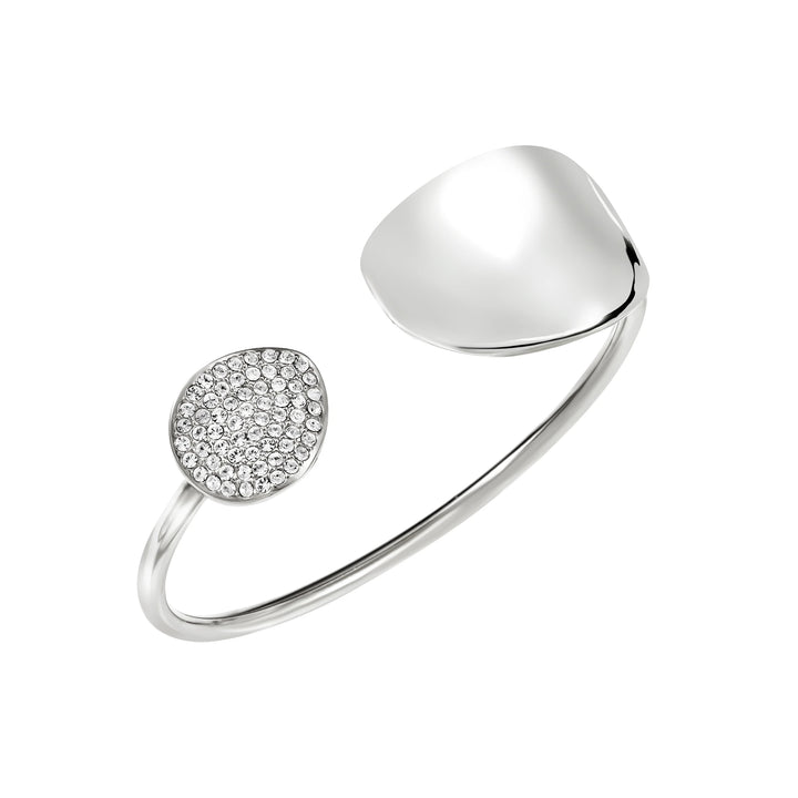 Breil bracciale rigido B Whisper Glow acciaio cubic zirconia TJ4224