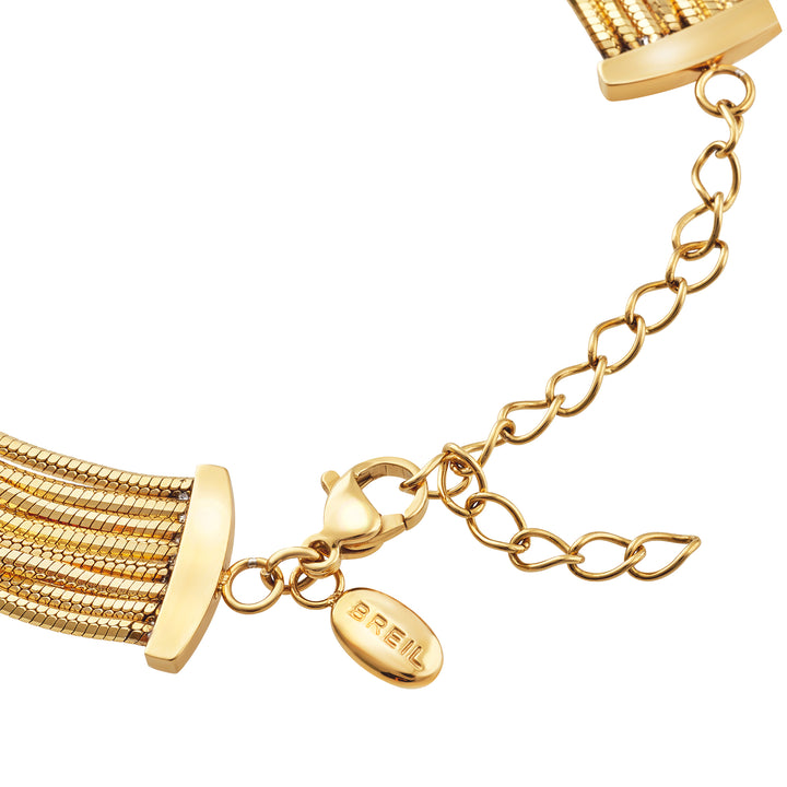 Breil bracciale Falling Star acciaio finitura PVD oro 14K TJ4232