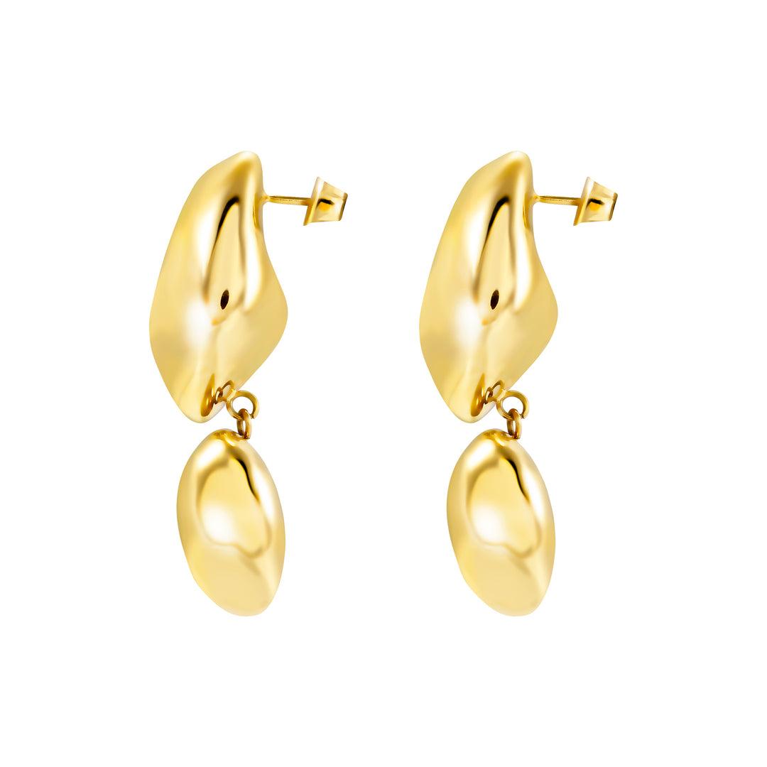 Breil orecchini Petra acciaio finitura PVD oro 24K TJ4240