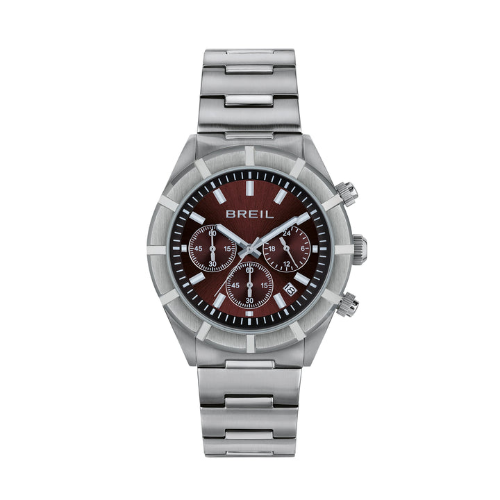 Breil orologio B 12 Chorono 42mm marrone quarzo acciaio TW2072