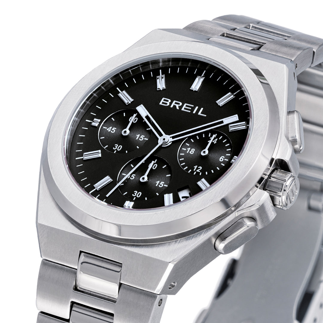 Breil orologio Apex Chrono 40mm nero quarzo acciaio TW2111