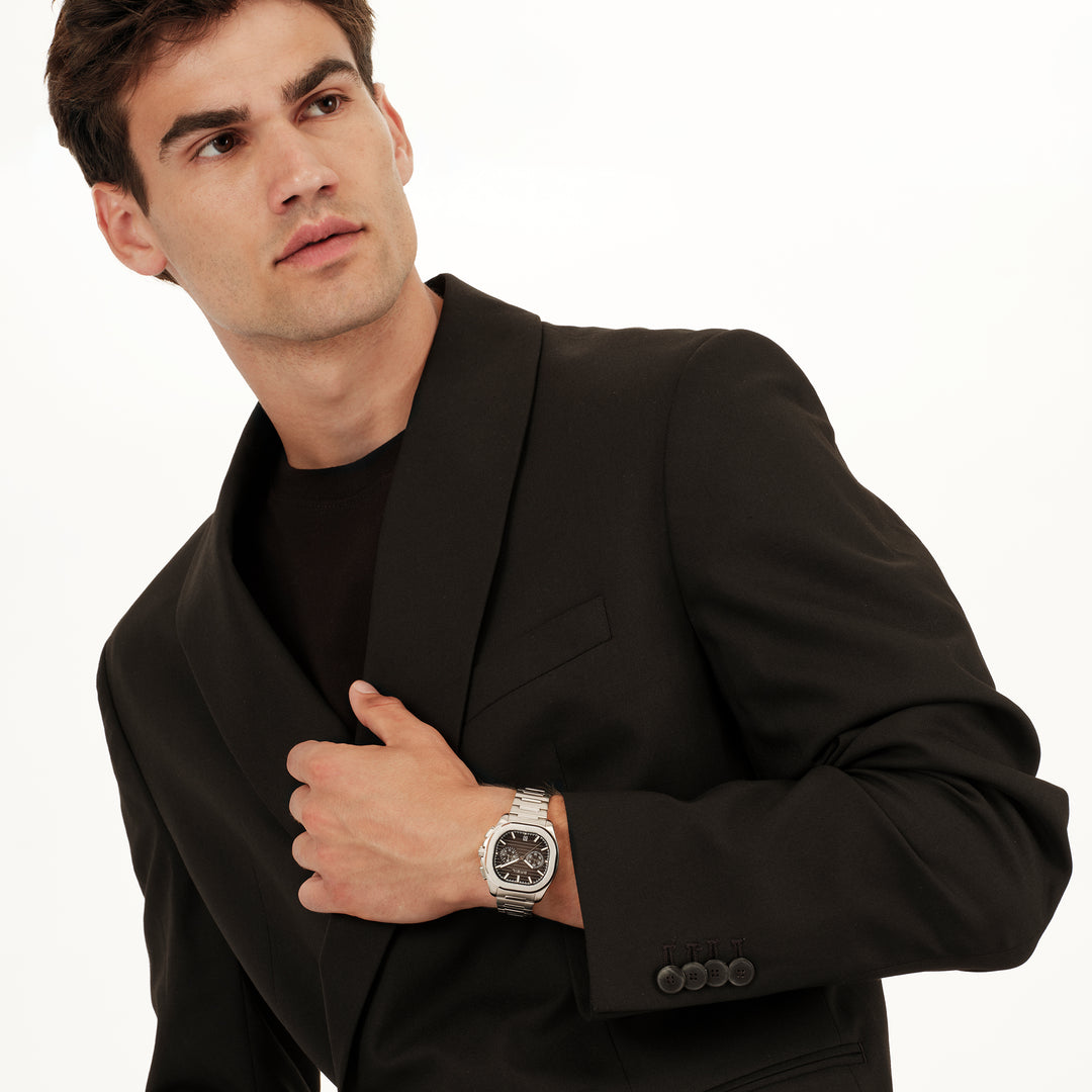 Breil orologio Retrofuture chrono 40mm nero quarzo acciaio TW2129