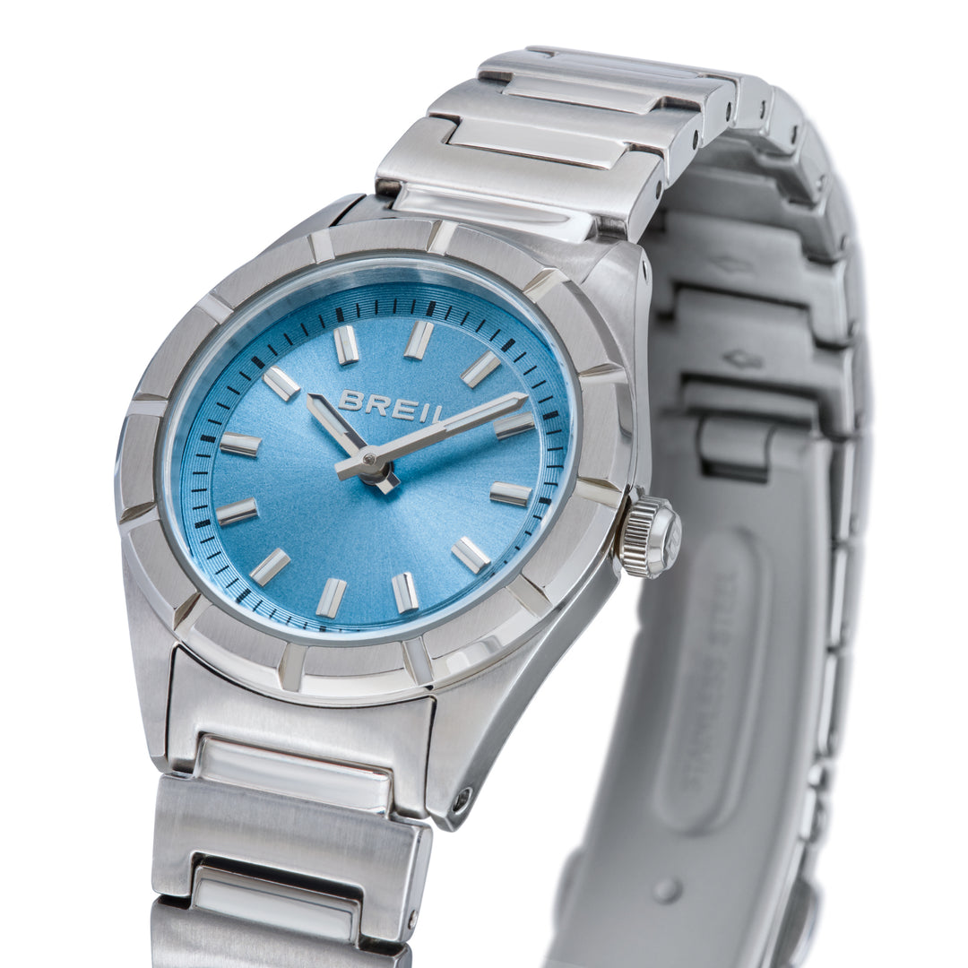 Breil orologio B 12 H 26,5mm azzurro quarzo acciaio TW2188