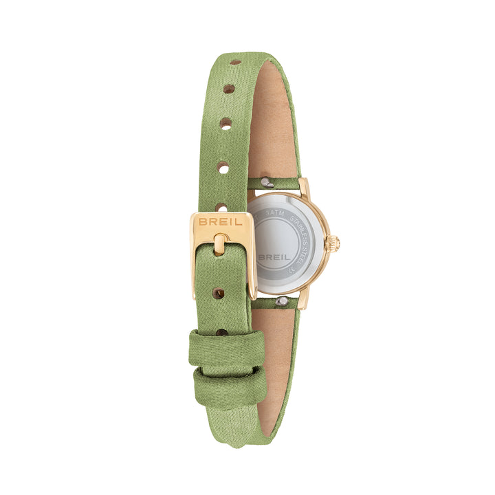 Breil orologio Darling 18mm verde quarzo acciaio finitura IP gold TW2190