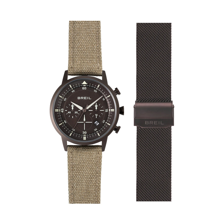 Breil orologio Six.3.Nine Chrono 44 marrone quarzo acciaio IP chocolate TW2193