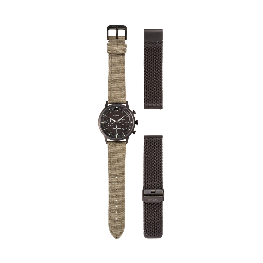 Breil orologio Six.3.Nine Chrono 44 marrone quarzo acciaio IP chocolate TW2193
