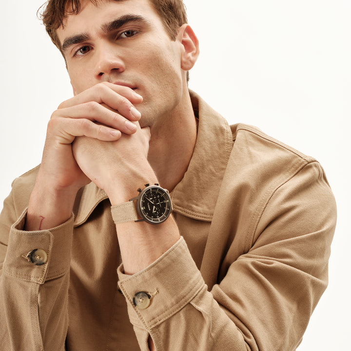 Breil orologio Six.3.Nine Chrono 44 marrone quarzo acciaio IP chocolate TW2193