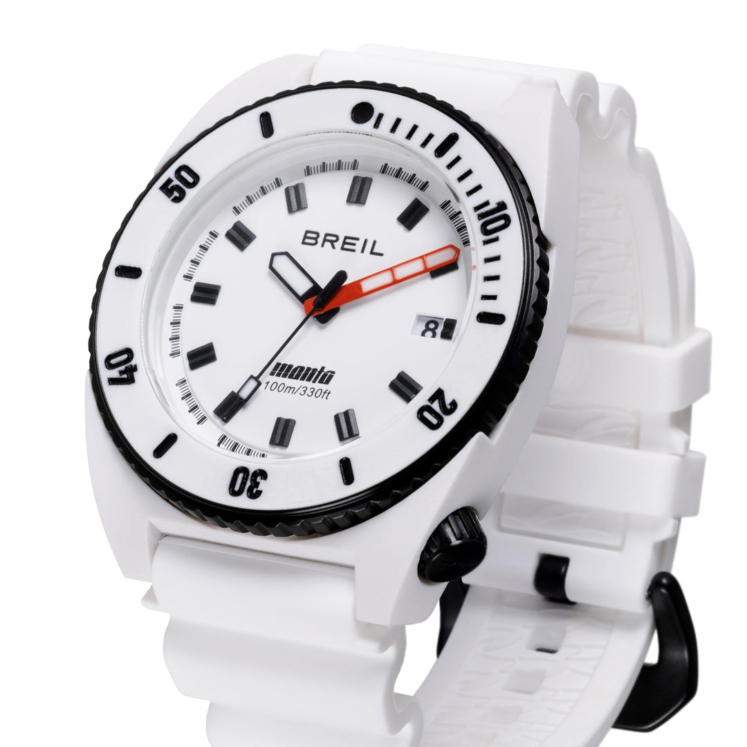 Breil orologio Manta E.C.O. Blend 42mm bianco quarzo allumina e poliammide TW2194