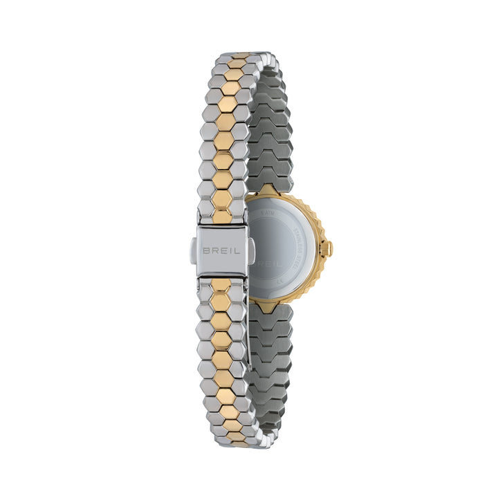 Breil orologio Primp 24mm bianco quarzo acciaio finiture PVD oro 14k TW2200