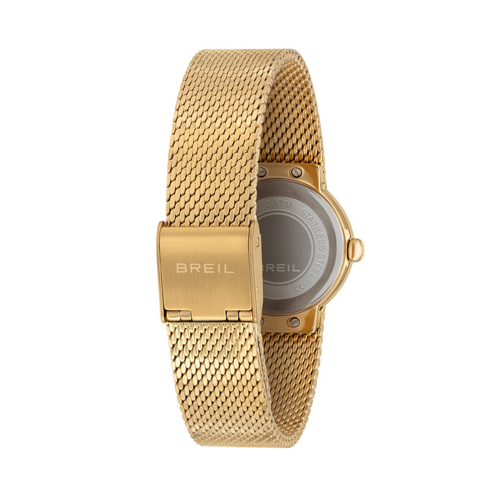 Breil orologio Primp 25mm bianco quarzo acciaio finitura PVD oro 14k TW2022