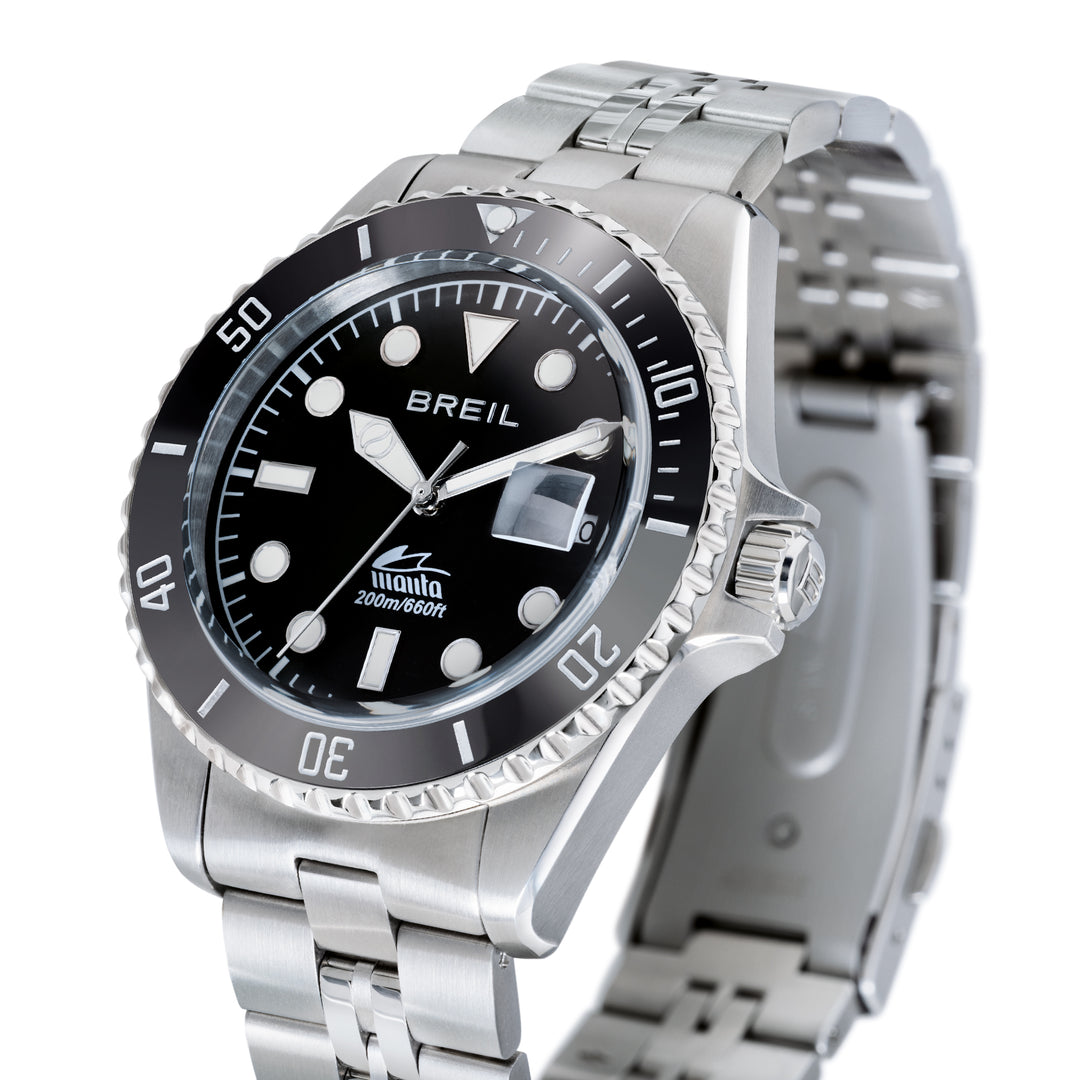 Breil orologio Manta Heritage 42mm nero quarzo acciaio TW2206