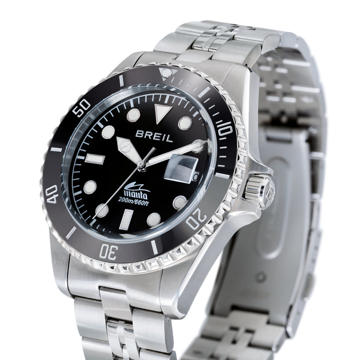 Breil orologio Manta Heritage 42mm nero quarzo acciaio TW2206