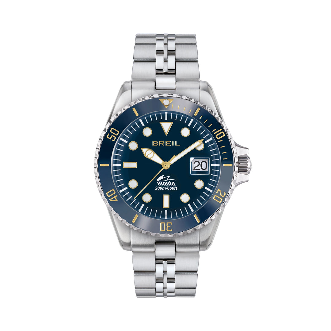 Breil orologio Manta Heritage 42mm blu quarzo acciaio TW2208
