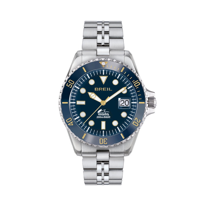 Breil orologio Manta Heritage 42mm blu quarzo acciaio TW2208