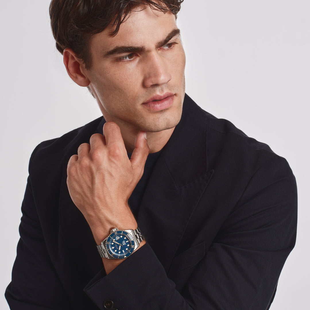 Breil orologio Manta Heritage 42mm blu quarzo acciaio TW2208
