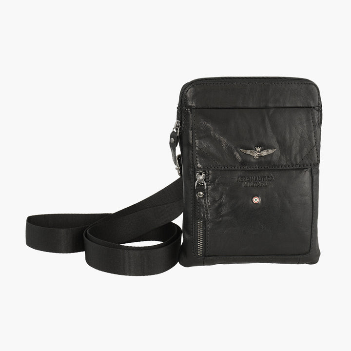 Aeronautica Militare Tracolla piccola in pelle Vintage AM301-NE
