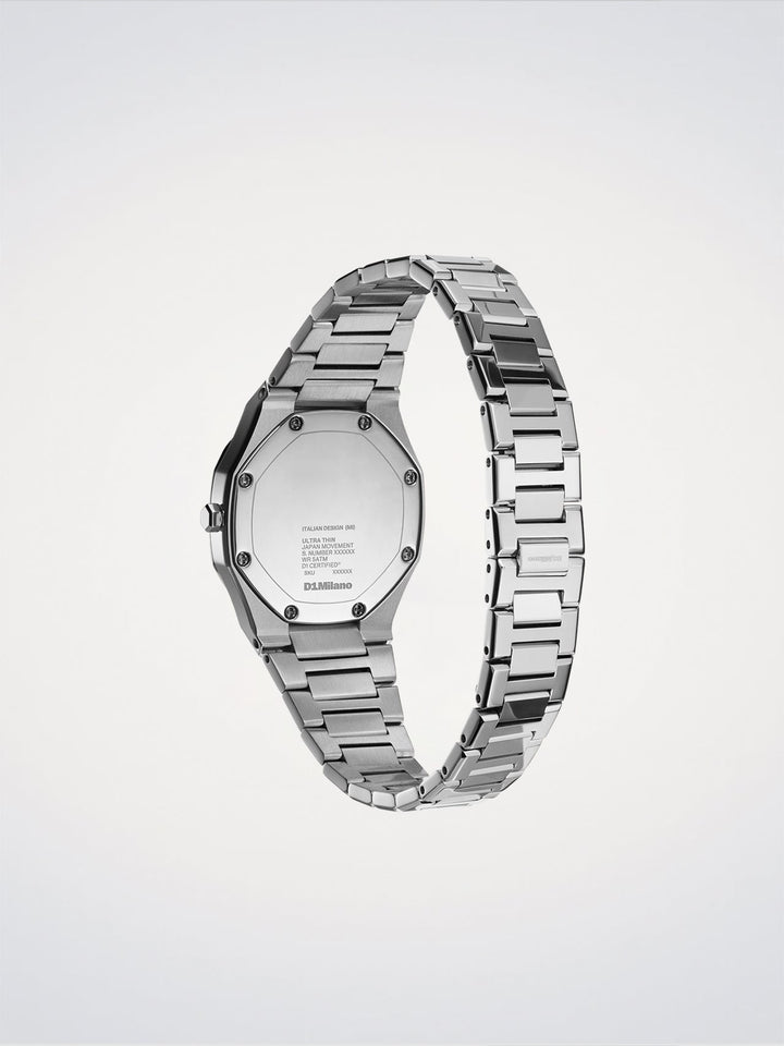 D1 Milano Silver Gleam Orologio Ultra Thin 30 mm D1-UTBL39