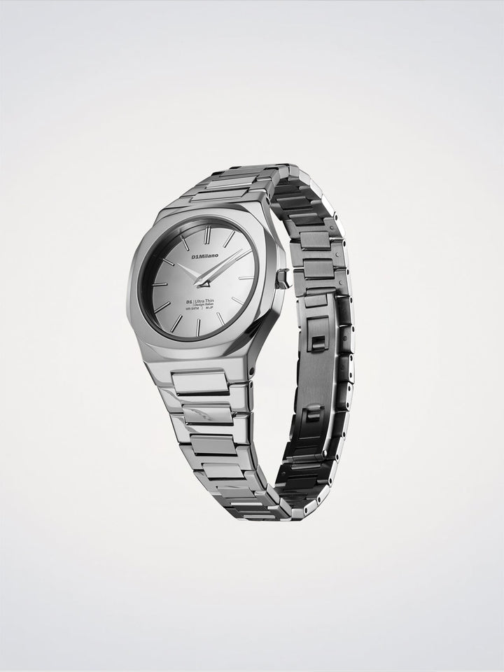 D1 Milano Silver Gleam Orologio Ultra Thin 30 mm D1-UTBL39