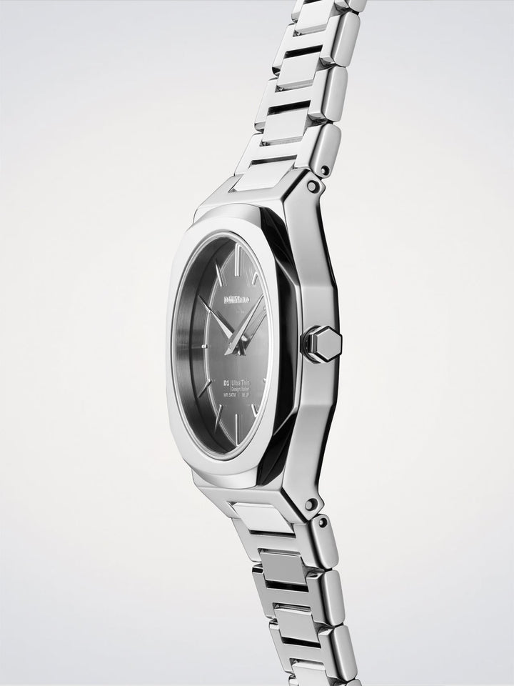D1 Milano Silver Gleam Orologio Ultra Thin 30 mm D1-UTBL39
