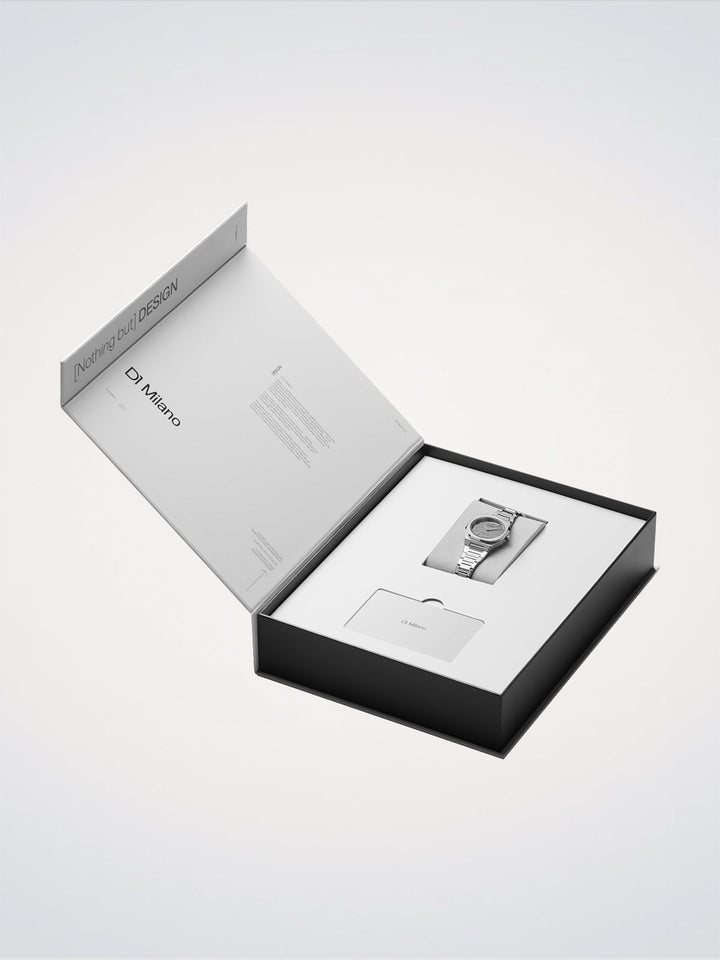 D1 Milano Silver Gleam Orologio Ultra Thin 30 mm D1-UTBL39