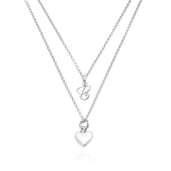 Giovanni Raspini collana cuore e lettera c Collana in Argento 925 X01568