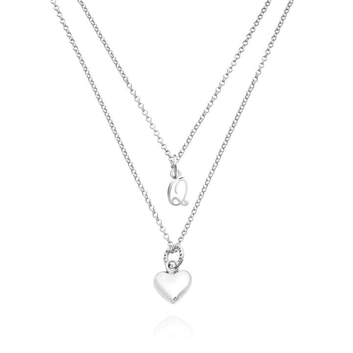 Giovanni Raspini collana cuore e lettera q Collana in Argento 925 X01554