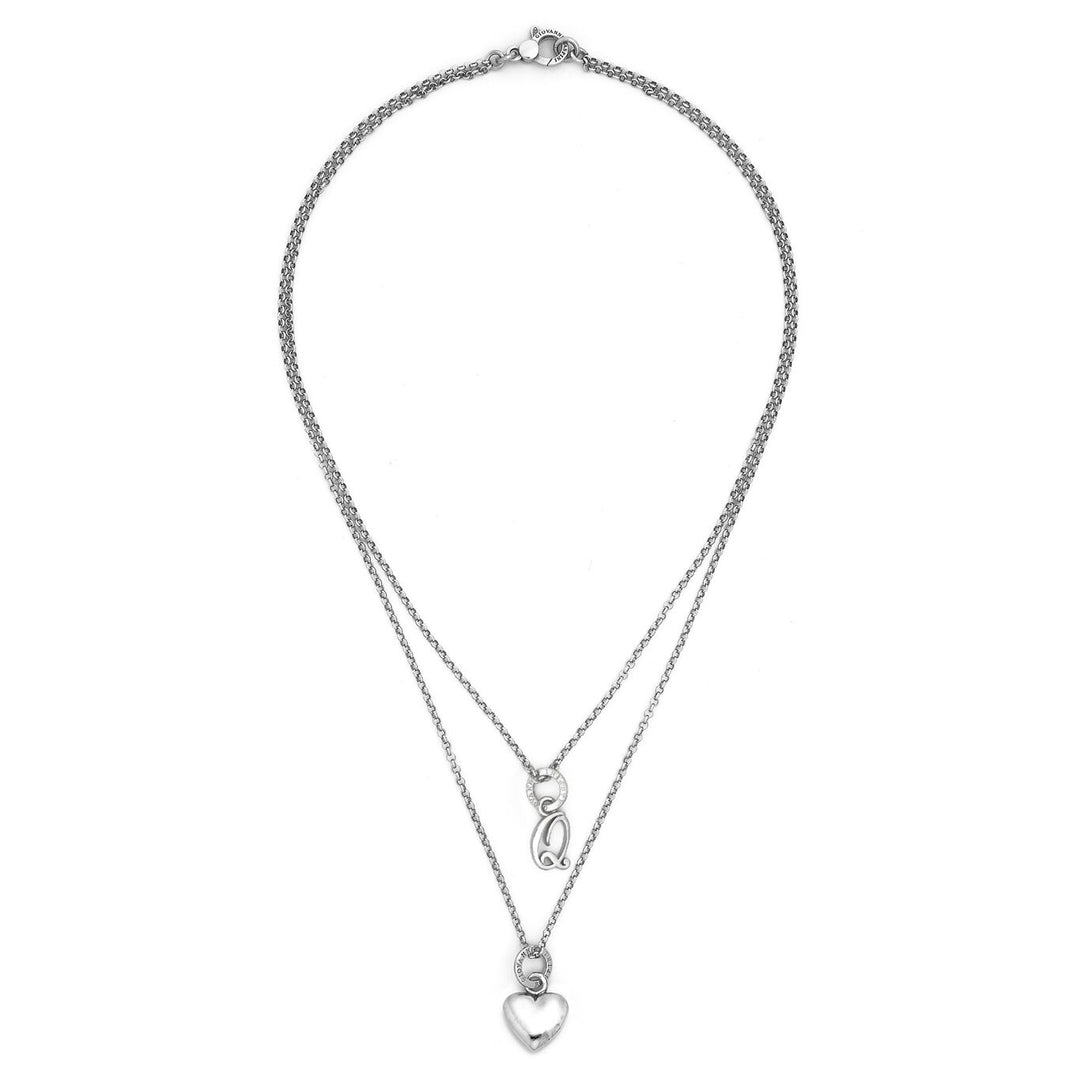 Giovanni Raspini collana cuore e lettera q Collana in Argento 925 X01554