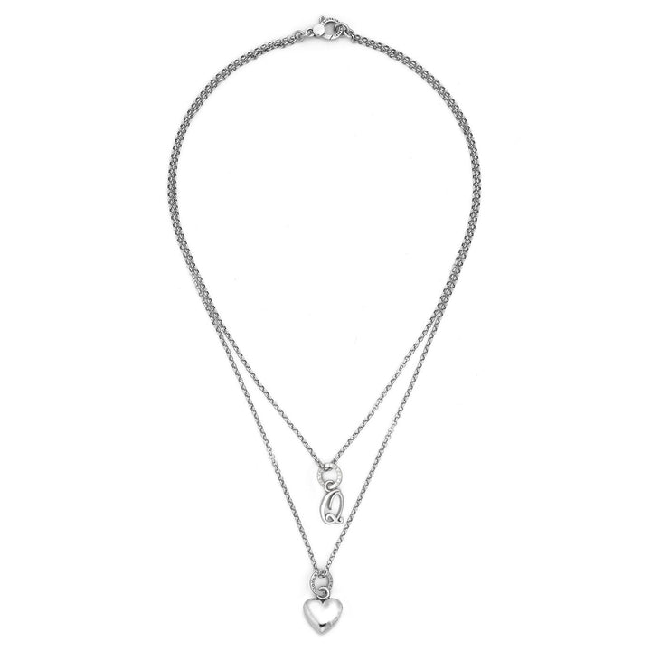 Giovanni Raspini collana cuore e lettera q Collana in Argento 925 X01554