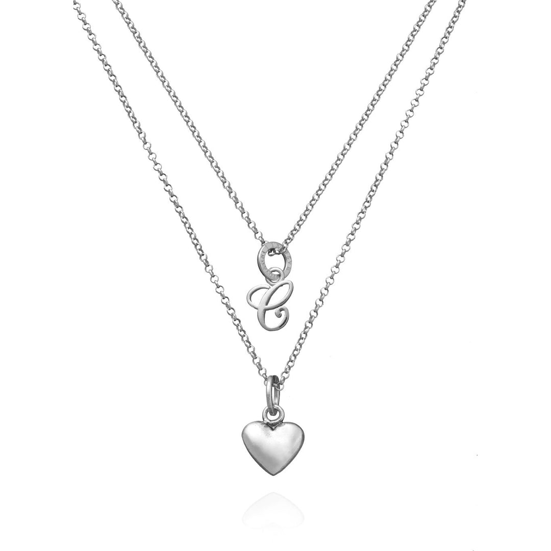 Giovanni Raspini Collana Cuore e Lettera C argento X01761
