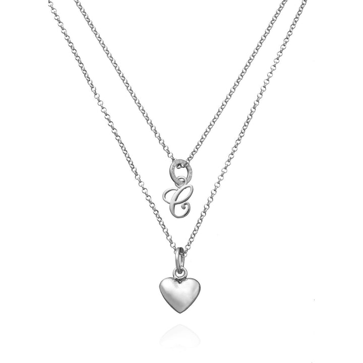 Giovanni Raspini Collana Cuore e Lettera C argento X01761