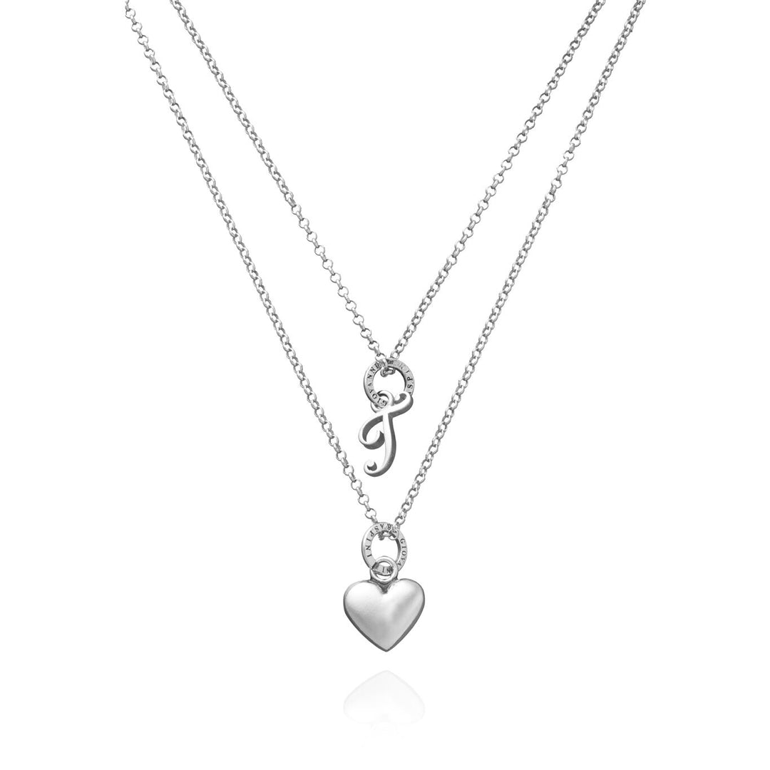 Giovanni Raspini Collana Cuore e Lettera T argento X01762