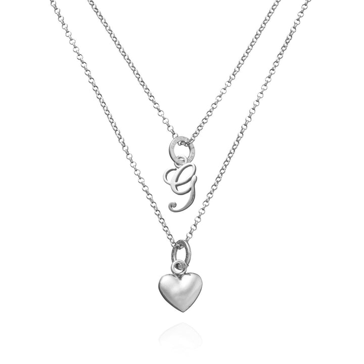 Giovanni Raspini Collana Cuore e Lettera G argento X01763