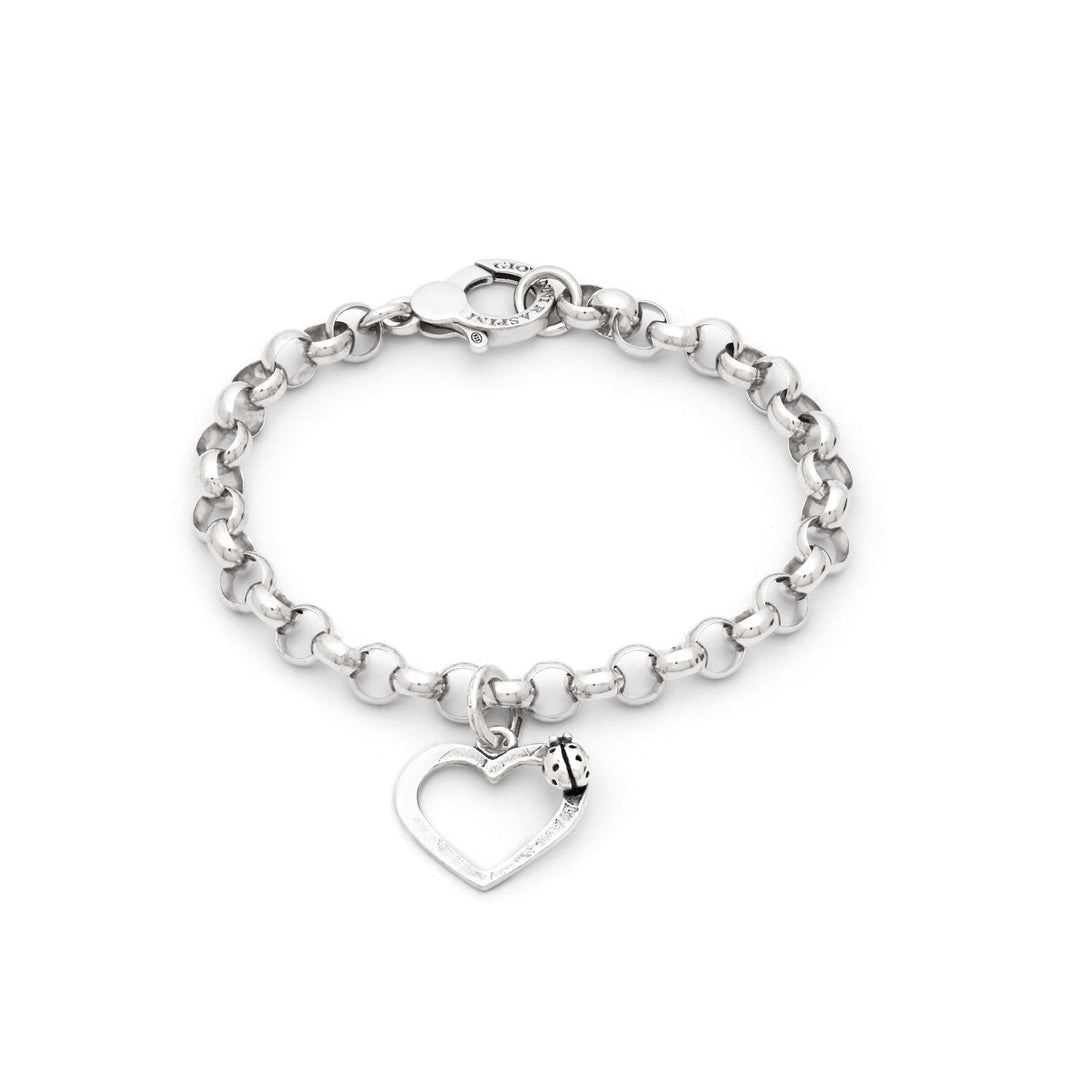 Giovanni Raspini Bracciale Cuore Coccinella argento X01781