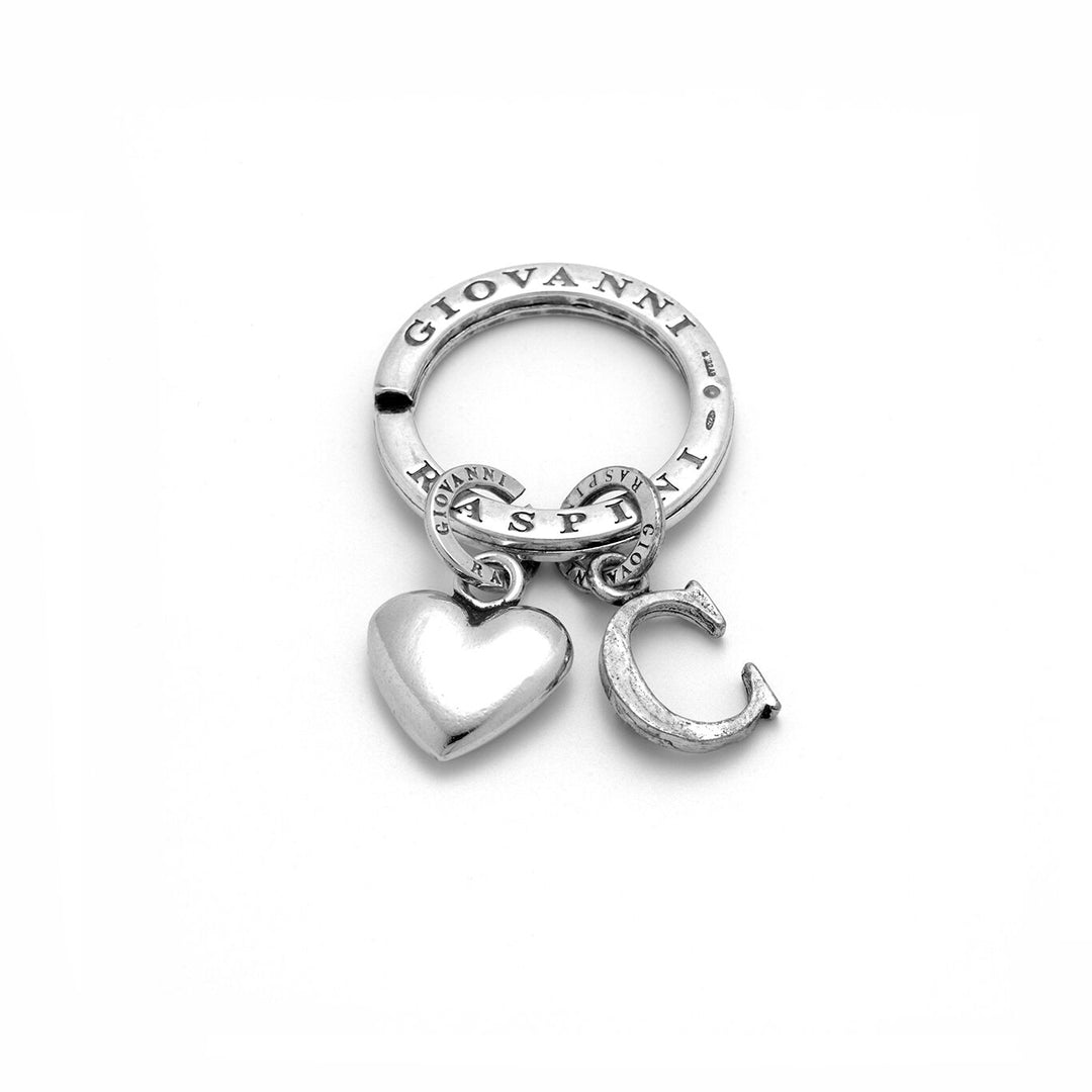 Giovanni Raspini Portachiavi Cuore e Lettera C 1869