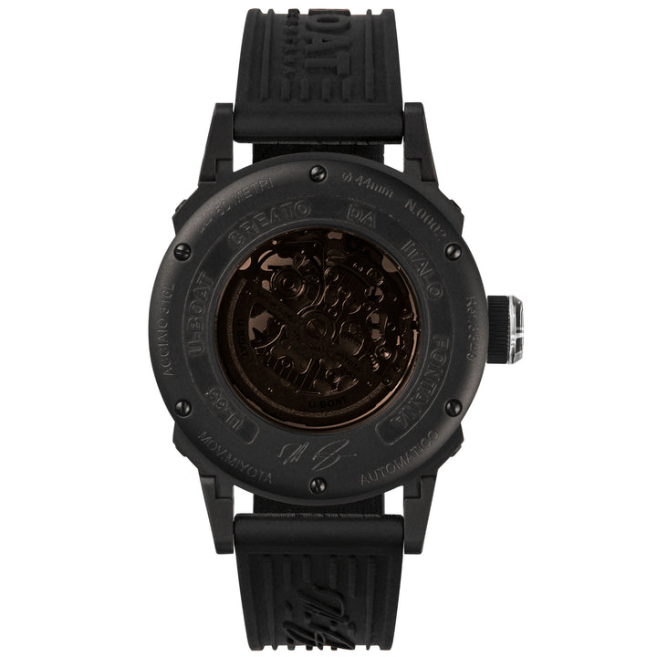 U-BOAT orologio U-65 44mm bianco automatico acciaio finitura PVD nero 3349
