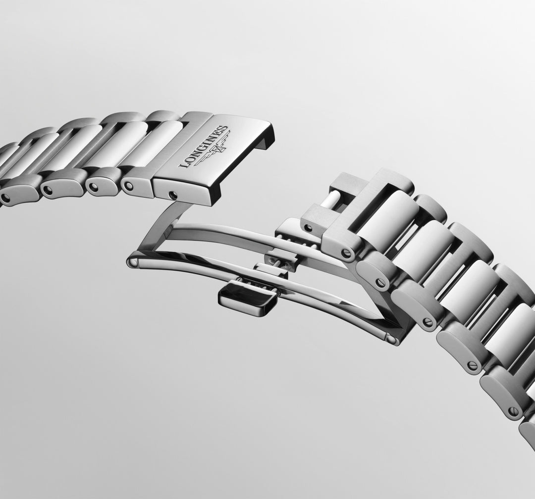 Longines orologio Conquest 38mm blu automatico acciaio L3.720.4.92.6