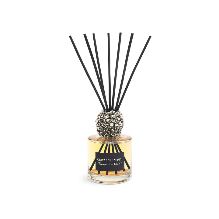 Giovanni Raspini Perlage Diffuser – Raumduft Iris Dust mit weißer Bronzedekoration – XB0145