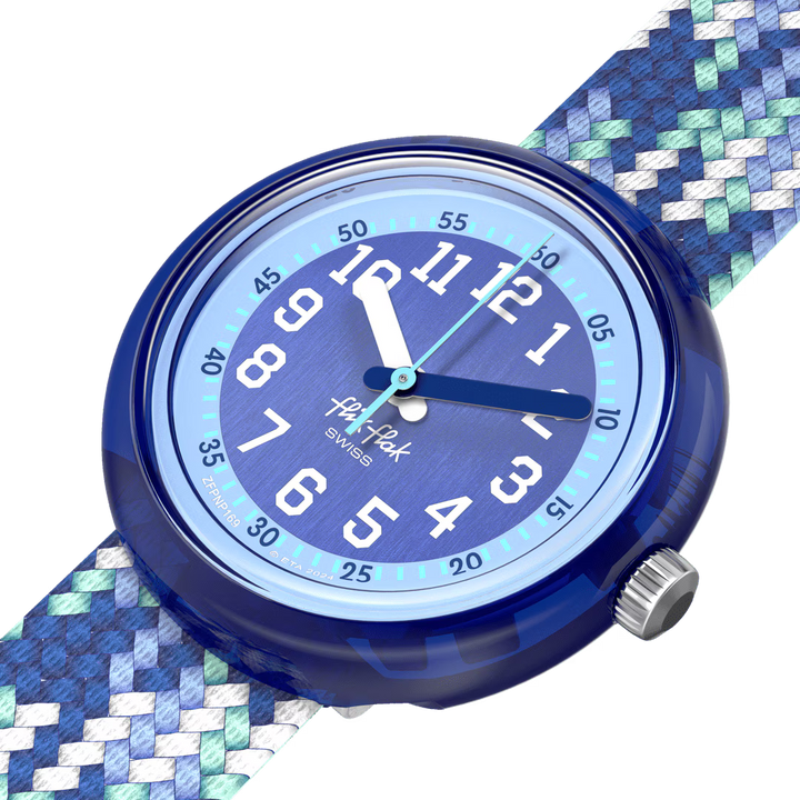 Flik Flak orologio BRAID IN BLUE Power Time 32mm FPNP169