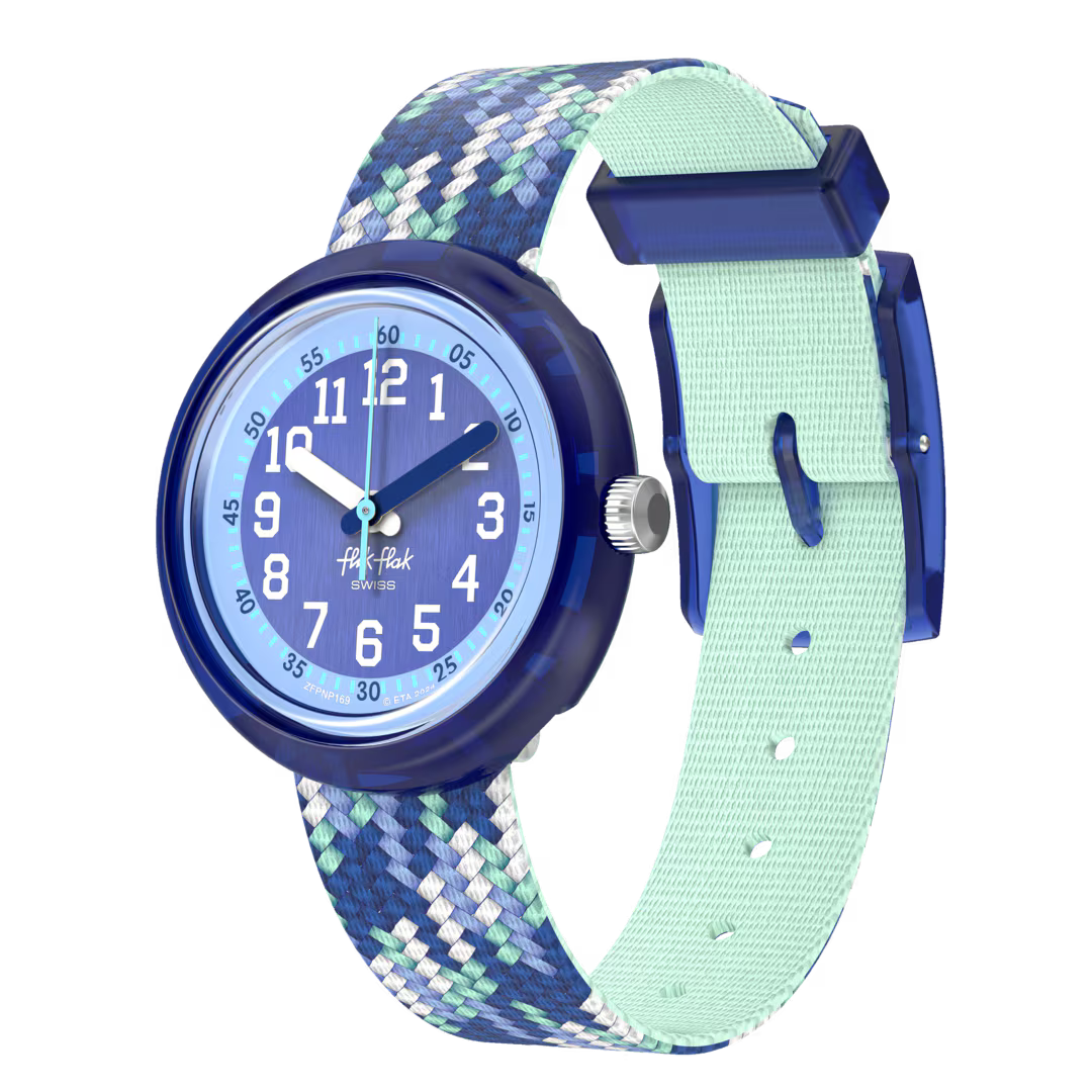 Flik Flak orologio BRAID IN BLUE Power Time 32mm FPNP169