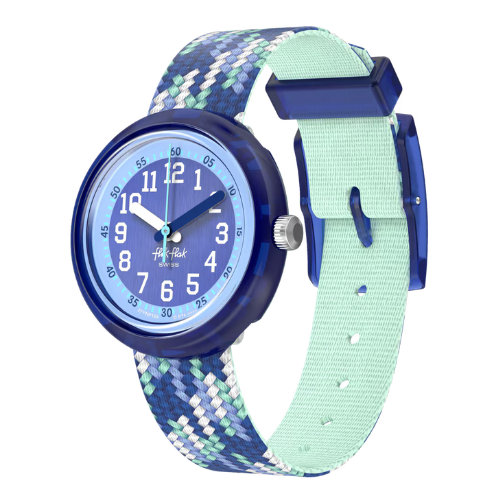 Flik Flak orologio BRAID IN BLUE Power Time 32mm FPNP169