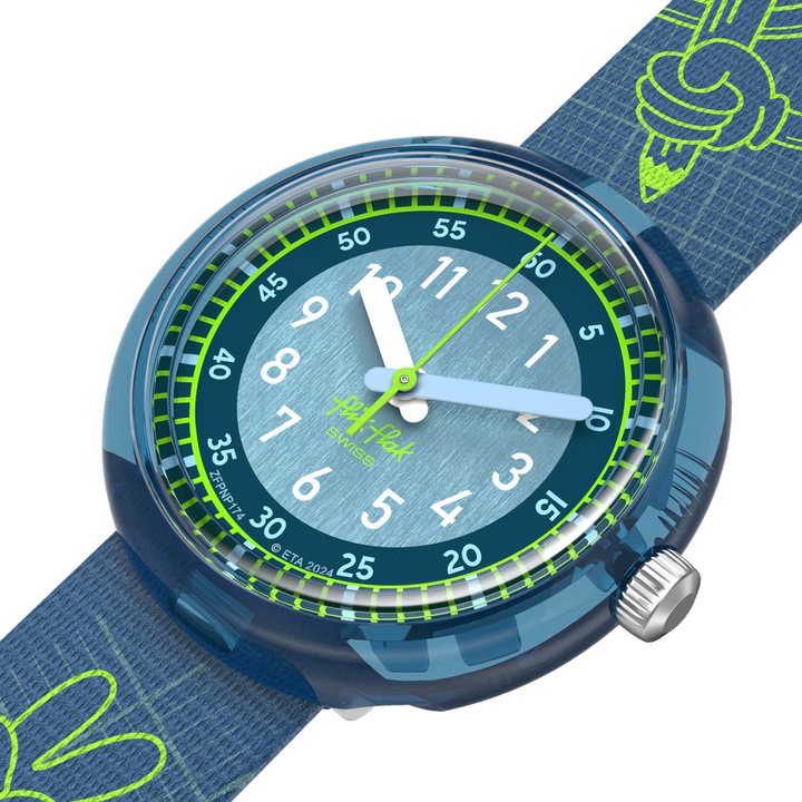 Flik Flak orologio CODE TALK Power Time 32mm FPNP174