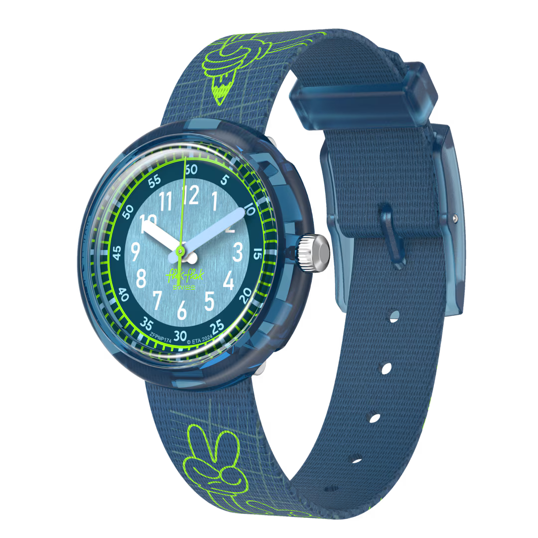 Flik Flak orologio CODE TALK Power Time 32mm FPNP174