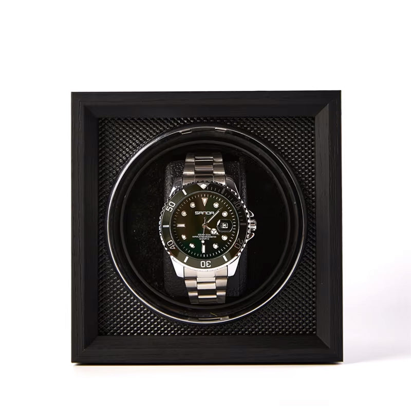 Capodagli scatola con rotore per 1 orologio nero XB1