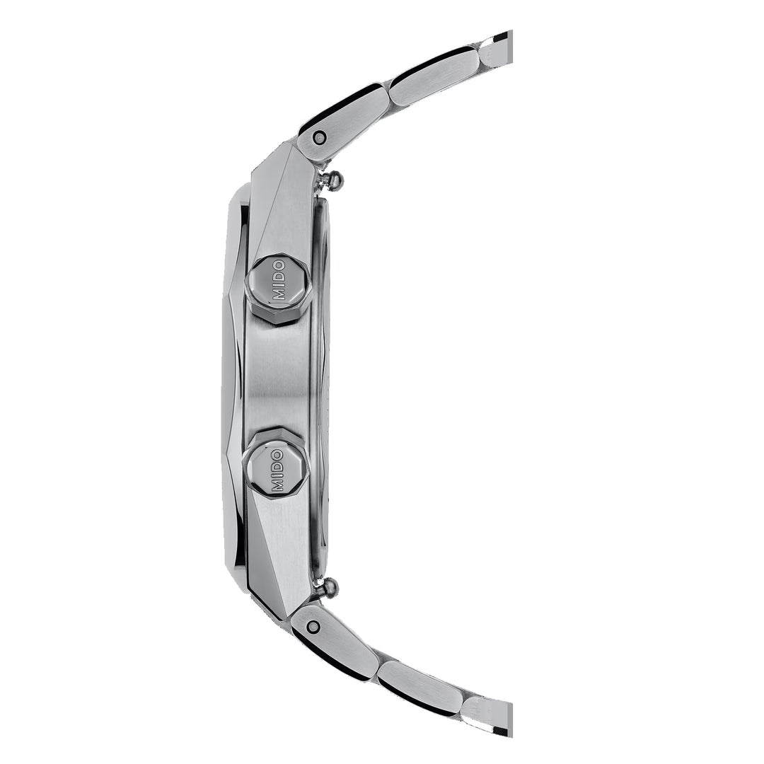 Mido orologio Multifort 8 Two Crowns 38.4 x 40mm grigio automatico acciaio M047.507.11.081.00