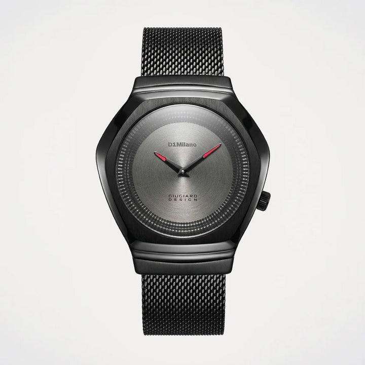 D1 Milano orologio Edizione Limitata Giugiaro Design 40mm grigio quarzo acciaio D1-IDBJ01