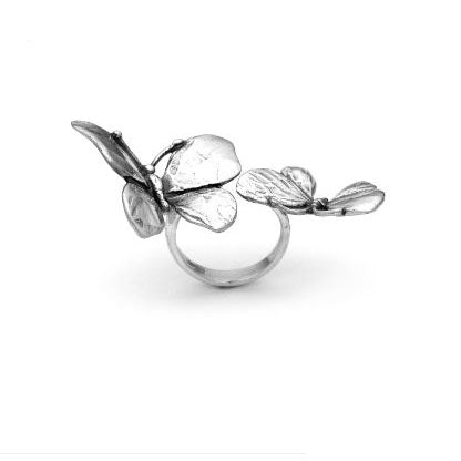 Giovanni Raspini anello due farfalle argento 925 9800